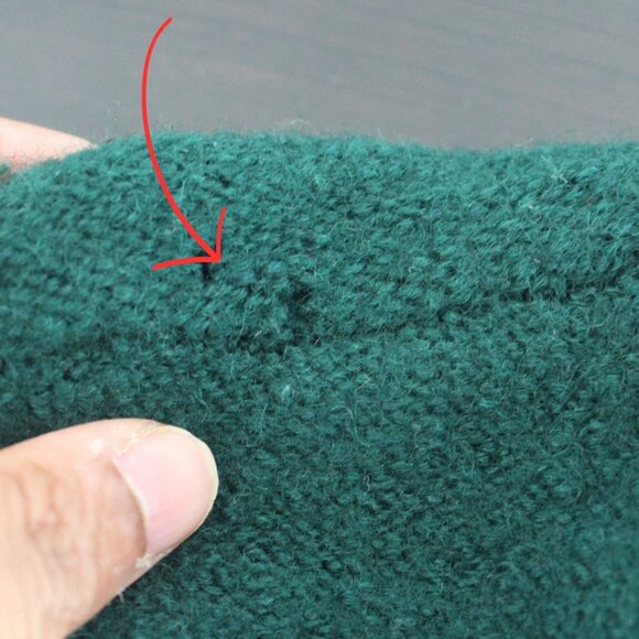 VTG Russ Australia Green Toggle Grannycore Long wool Cardigan Sz Large Christmas - Picture 7 of 7